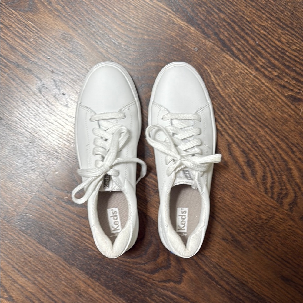White Keds with Almond Toe - Like New
